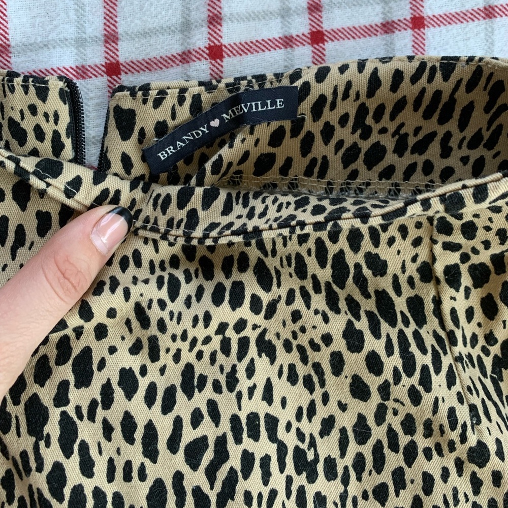 Cheetah print brandy skirt